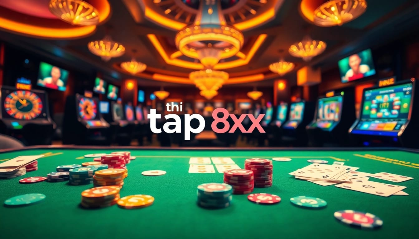 Engage in online gambling with the tải app 8xx - vibrant casino visuals and interactive gaming experience.