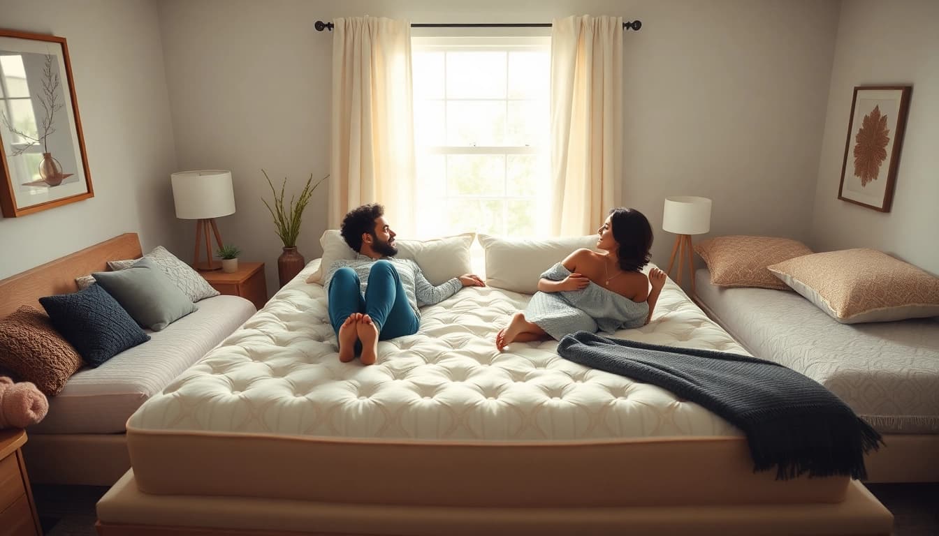 Learn how to choose a mattress with diverse individuals testing options in a cozy setting.