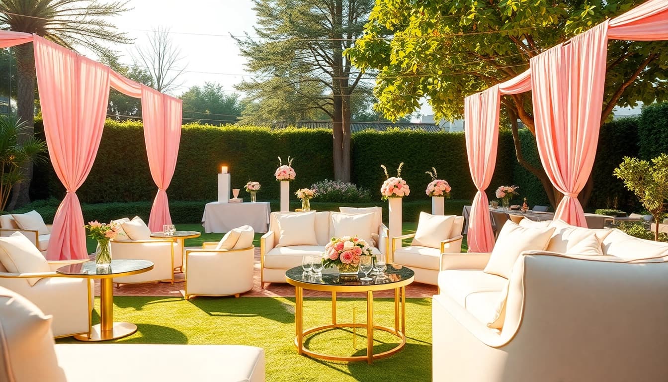Experience sophisticated events with Casablanca Hire, showcasing elegant setups in stunning environments.
