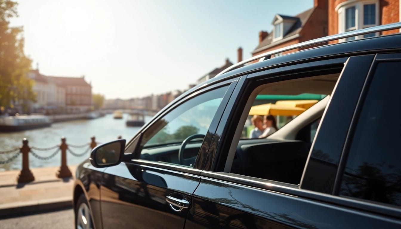 Experience Thames Ditton's vibrant taxi service with a welcoming black cab ready for riders.