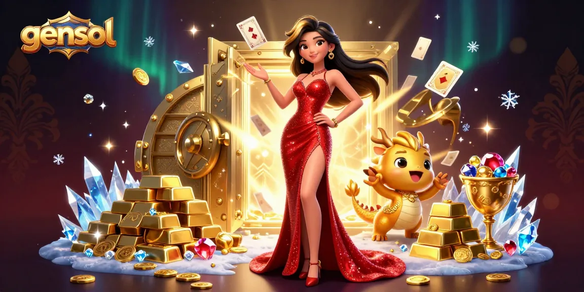 Experience thrilling gameplay at gensol while enjoying the vibrant atmosphere of an Asian casino.