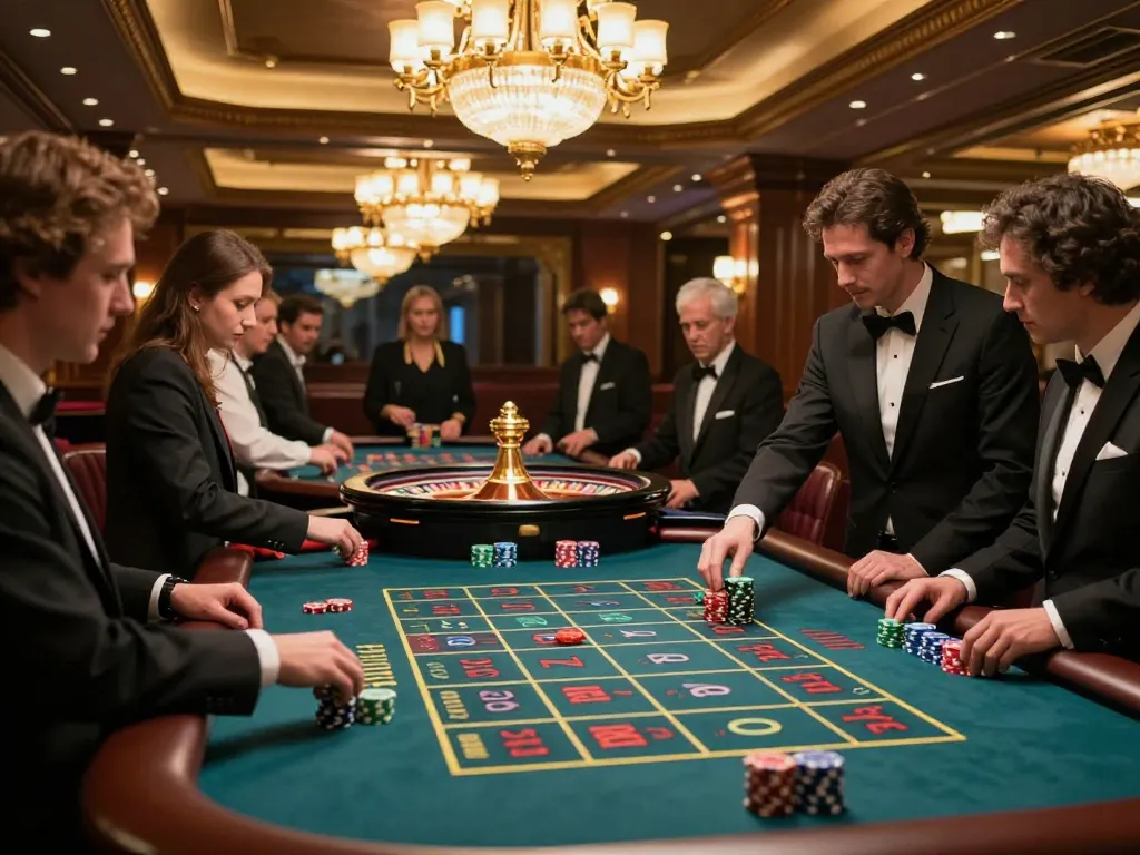 Experience the thrill as players tải hitclub and bet on roulette in a vibrant casino.