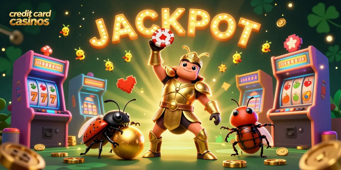 Experience the excitement of credit card casinos with vibrant characters and game elements!