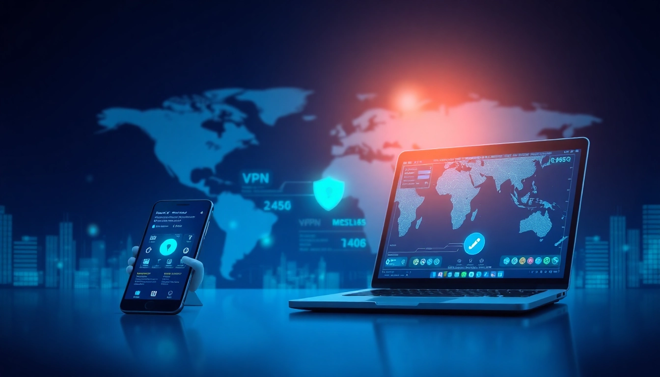 快连官网在多设备上展示友好的 VPN 界面,象征安全与速度。