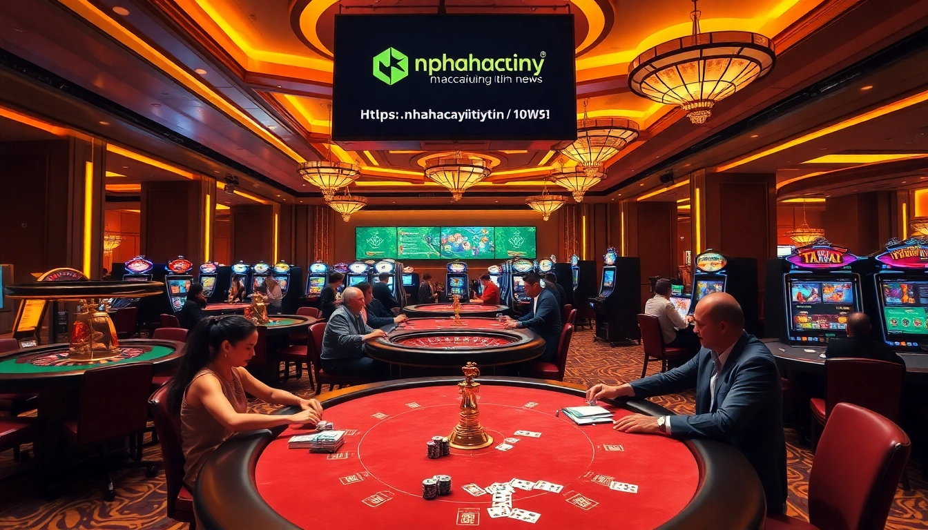 Experience thrilling gaming at https://nhacaiuytin.news/ with vibrant casino tables and engaged players.