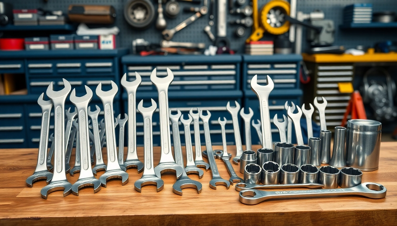 USAG spanners displayed on a workshop bench, showcasing durability and precision.