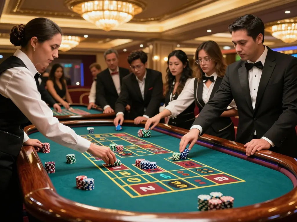 C168 players engaged in thrilling roulette action at a dynamic casino table.