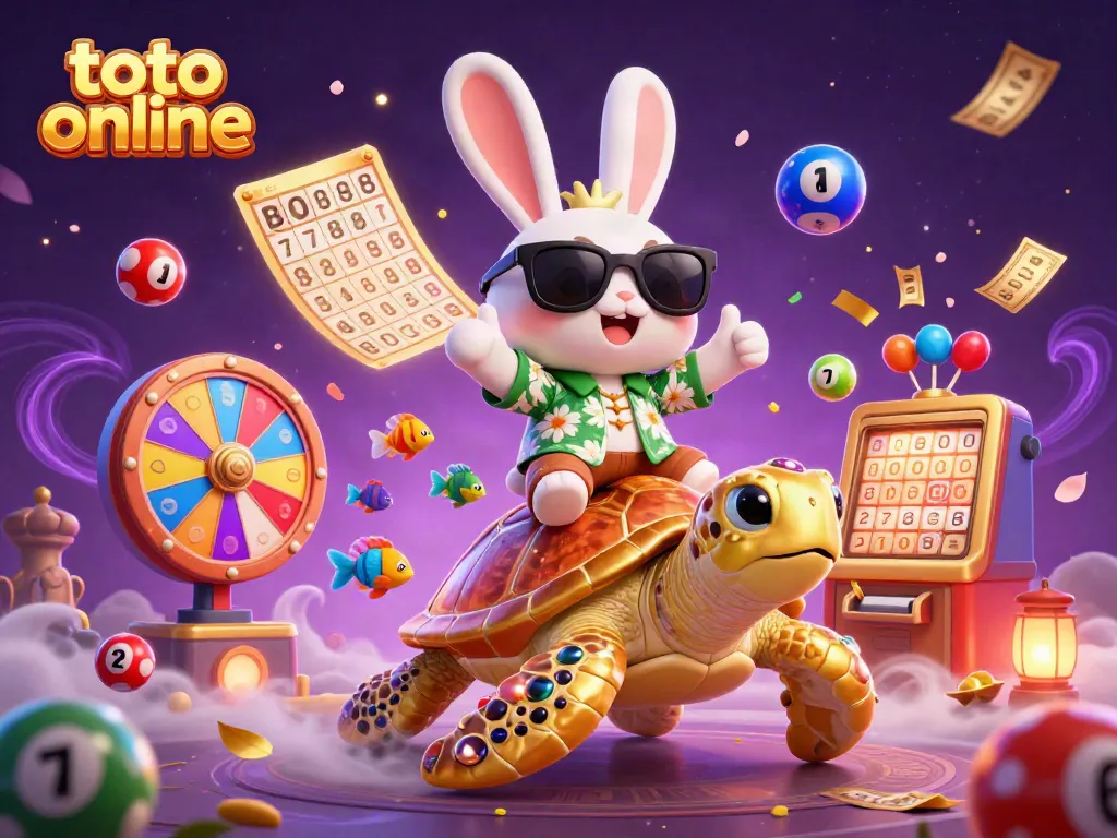Engage with exciting toto online gameplay featuring a lucky rabbit and golden turtle.