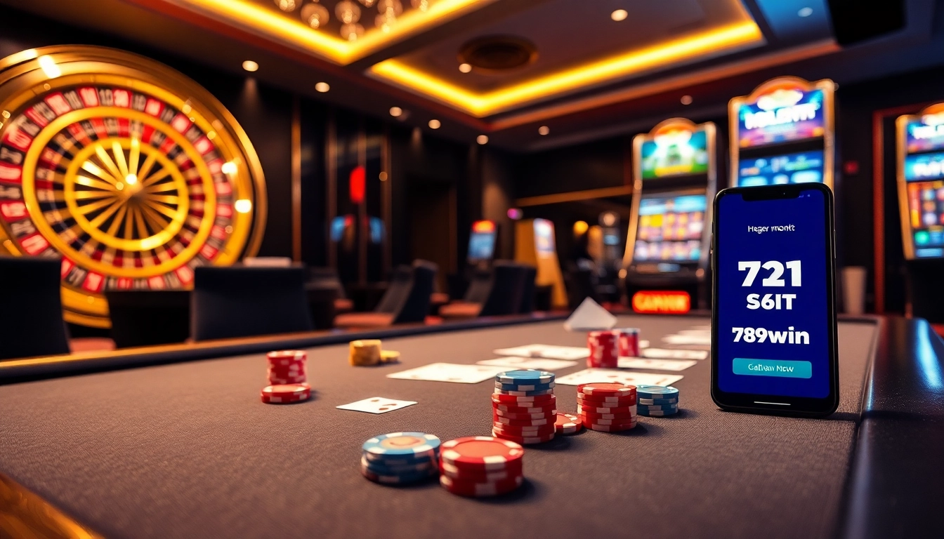 Engaging gamblers with the 789win link at a luxurious casino gaming table.