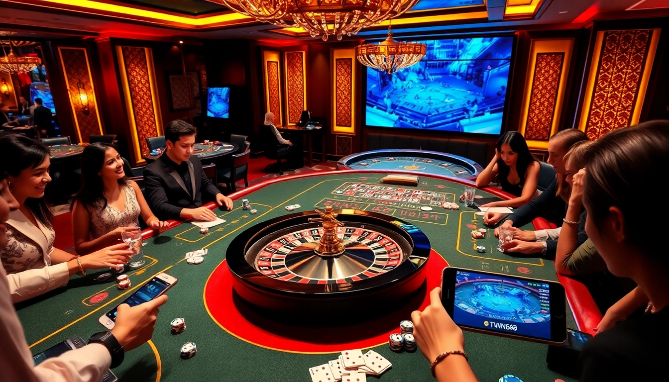 Experience the excitement of TWIN68 with lively casino games like roulette and poker.