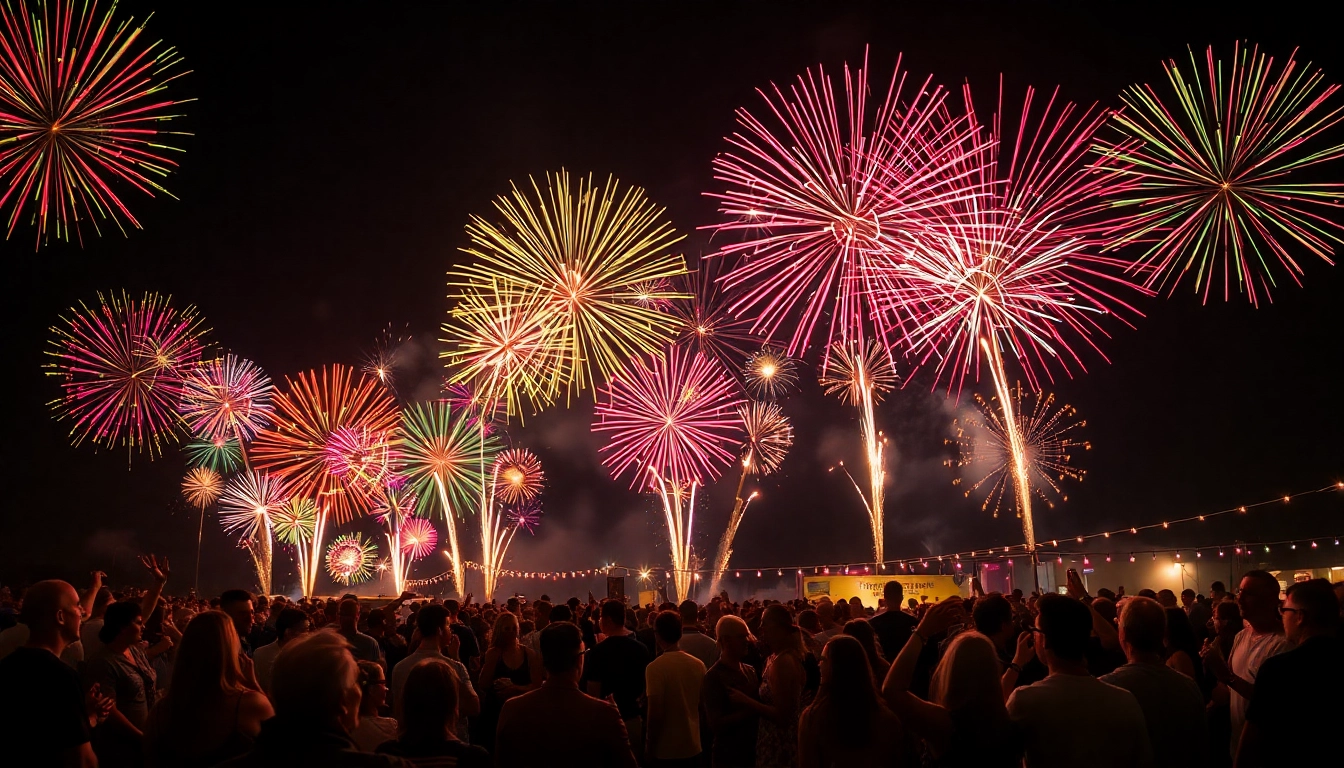 Watch cheap fireworks near me light up the night sky in a vibrant celebration