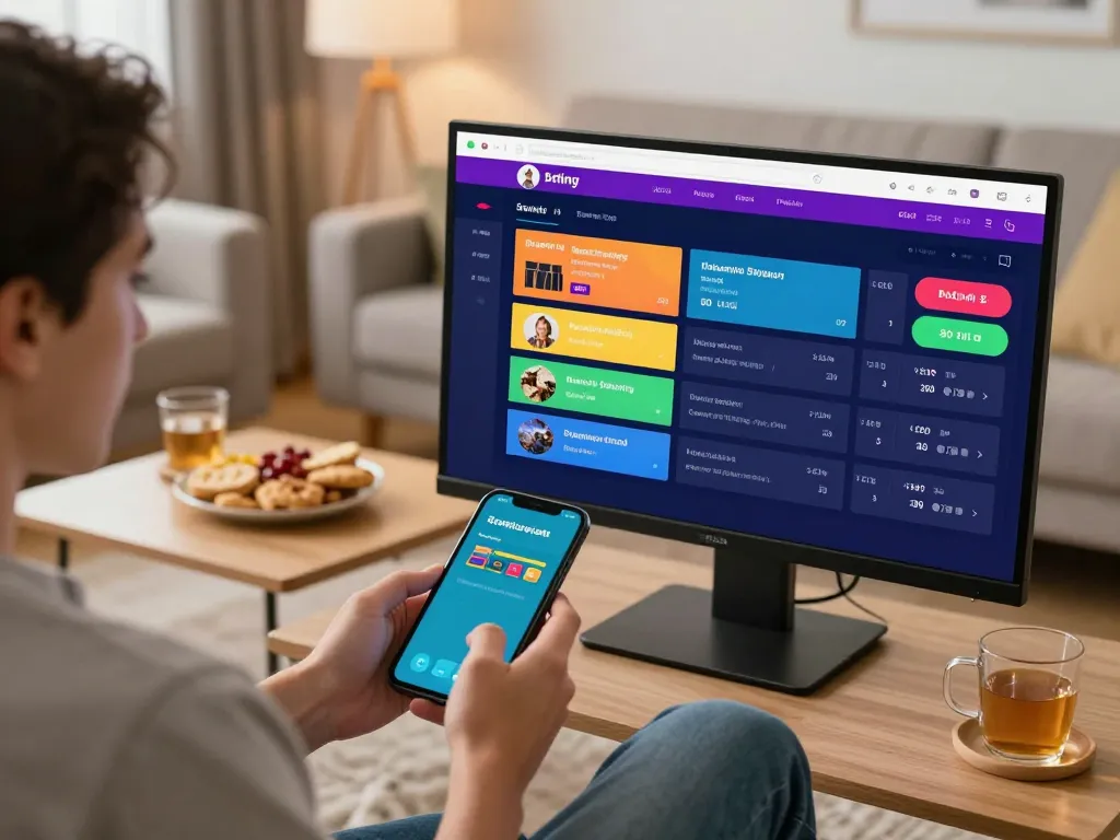 Engaging sports betting activity on mobile device with Bongdalu's live odds and data