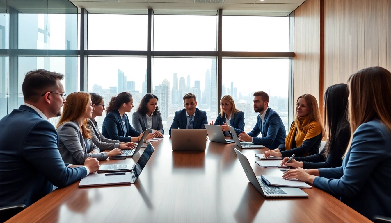 Engaged team collaborating on Acquisition Planning strategy in a modern conference room.