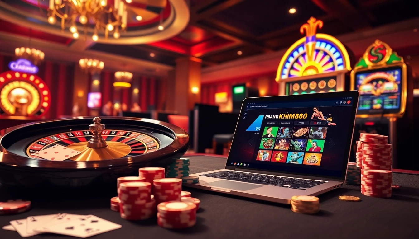 Experience the excitement of gambling at trang chủ kim88 with vibrant casino visuals.