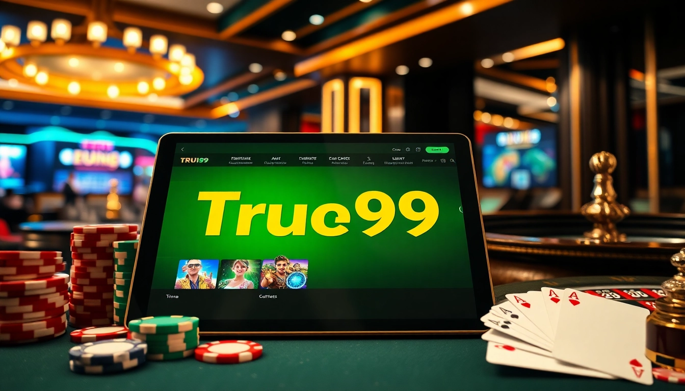 ร่วมสนุกกับประสบการณ์เกมคาสิโนออนไลน์ที่น่าตื่นเต้นของ Tru99 ด้วยกราฟิกที่มีชีวิตชีวาและองค์ประกอบการเล่นที่น่าดื่มด่ำ