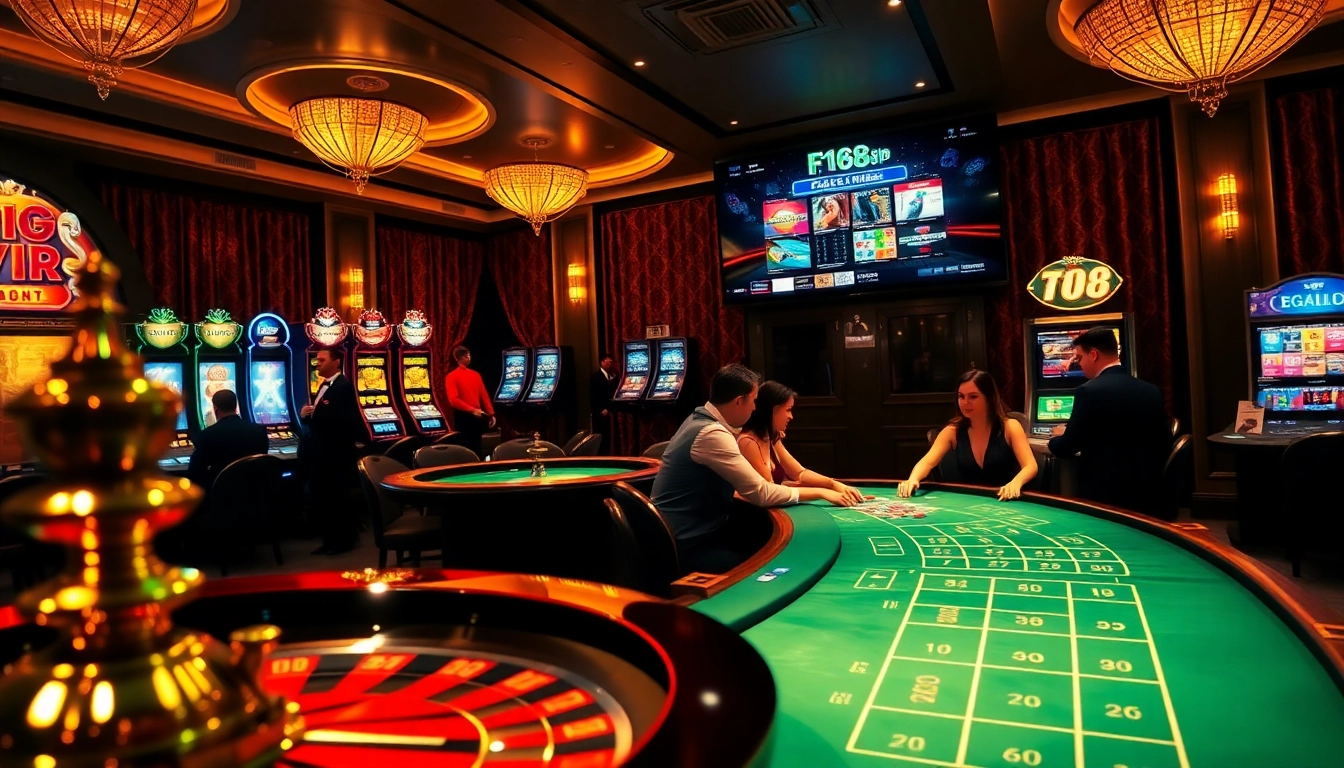 Experience the thrill of f168 vip gaming with luxurious casino tables and excitement in every corner.