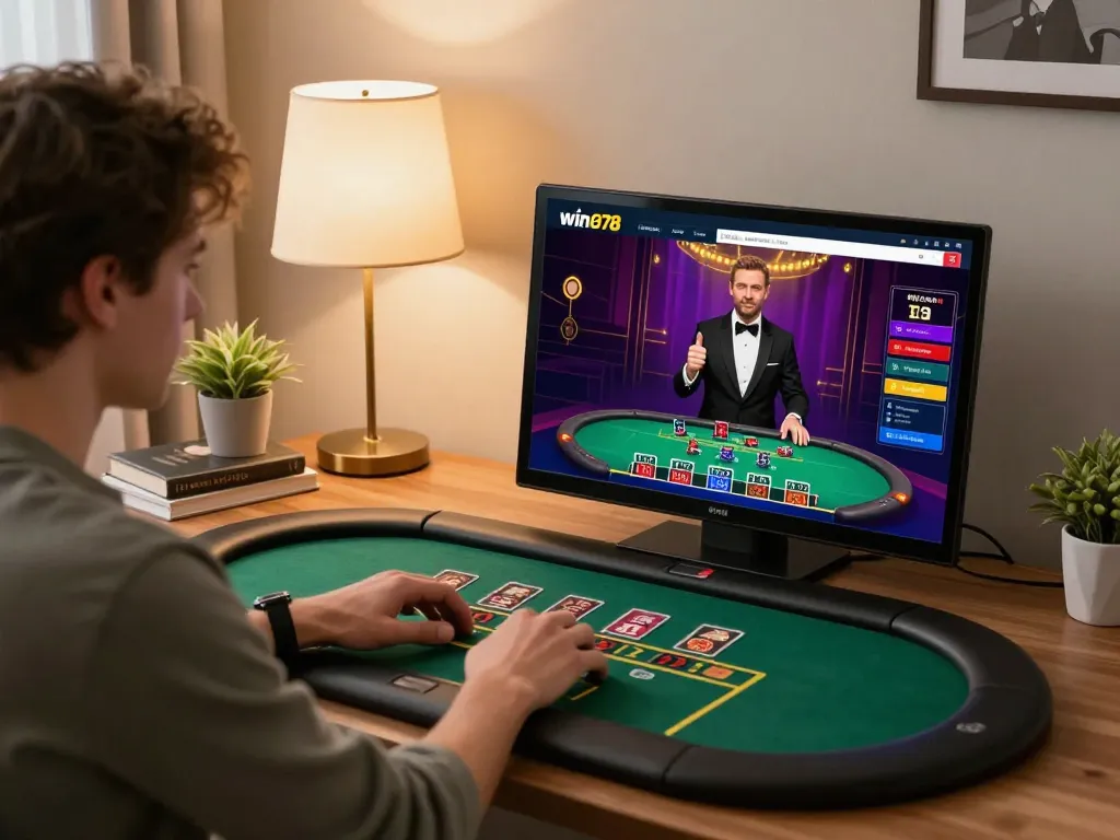 Play dynamic live dealer blackjack on win678 from home with engaging gameplay.