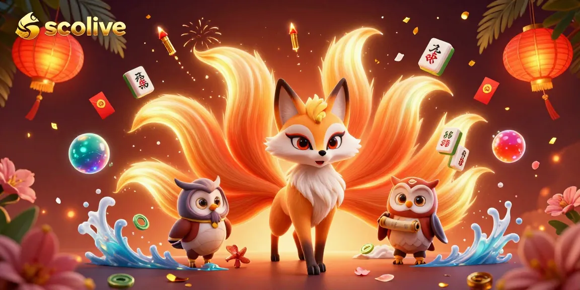 Socolive unique gaming experience with colorful spirit characters and vibrant casino elements
