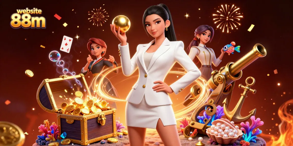 Engaging scene featuring website 88m with a stunning casino illustration showcasing luxury and excitement.