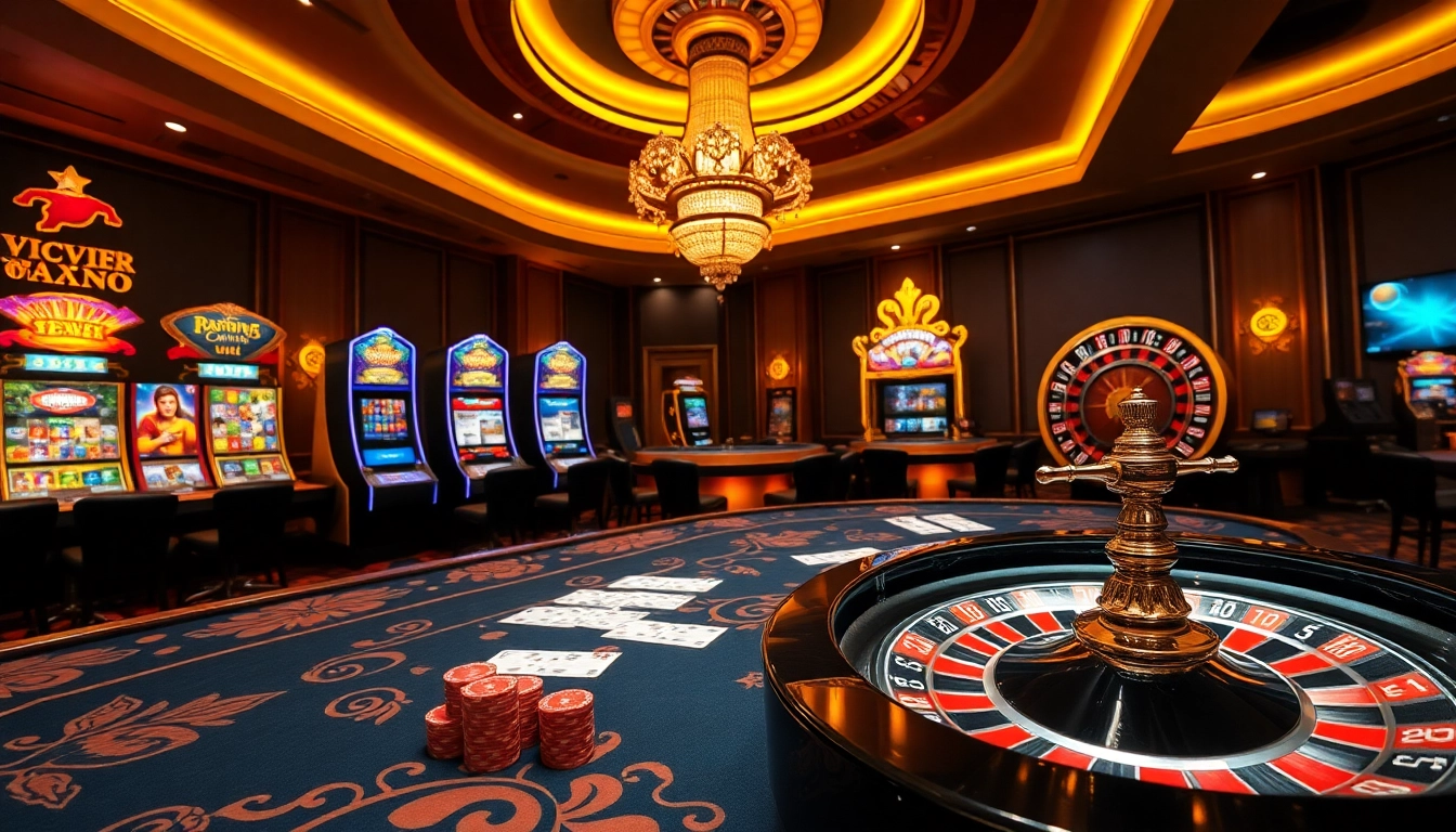 Exciting betting scene showcasing the vibrant essence of vipwin 88 in a luxurious casino ambiance.