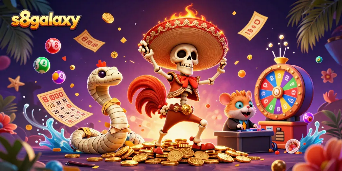 Experience the thrill of winning with s8galaxy through vibrant lottery action and entertaining characters.