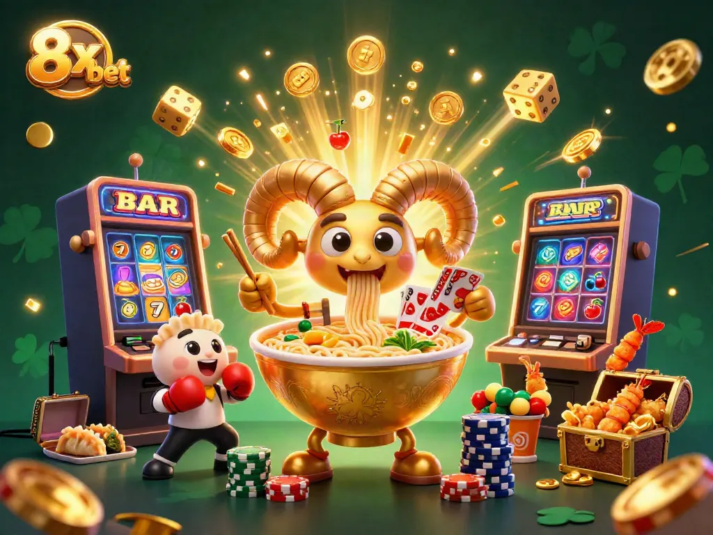 Experience the thrill of 8x bet with dynamic casino characters and vibrant action!