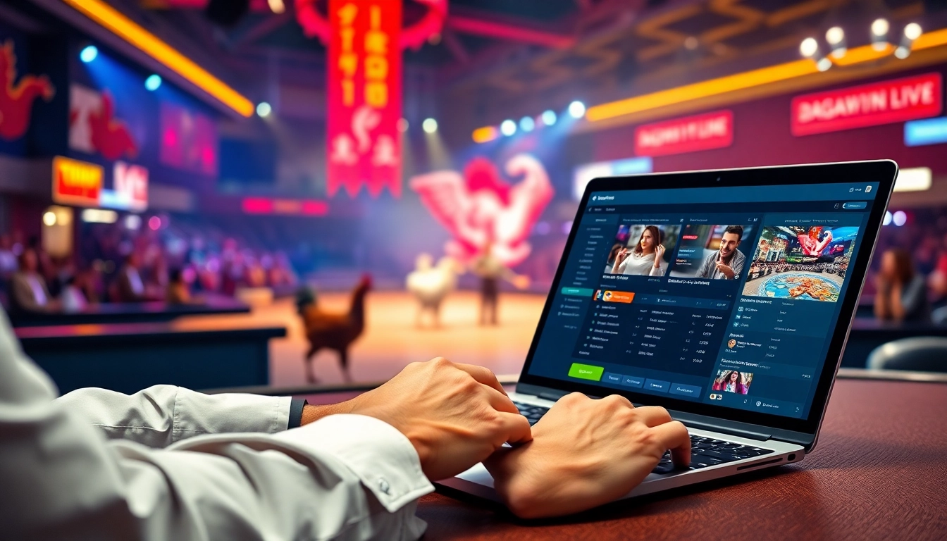 Experience live betting on dagawin.live with dynamic chicken fights and user-friendly interface.
