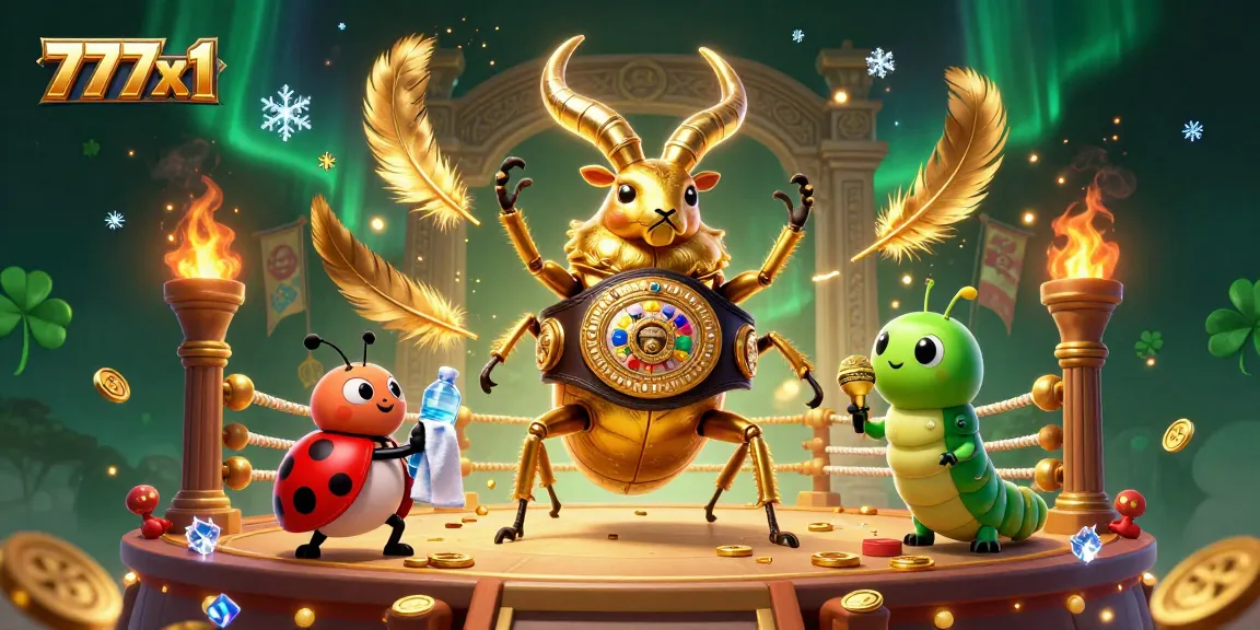 Experience the excitement of 777x1 casino games with a vibrant 3D illustration showcasing thrilling characters.