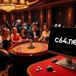 Experience the excitement of betting at c54.gb.net with luxurious casino visuals and vibrant game elements.