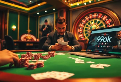 Experience thrilling poker action at 99ok with high-stakes games and luxurious atmosphere.
