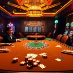 Experience high-stakes action at HU88’s luxurious casino with vibrant slot machines and elegant poker games.