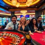 Winning excitement at ZK88 with casino tables, vibrant slots, and luxury ambiance.