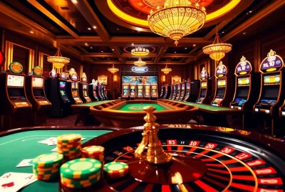Engage with LUCK8 đăng nhập showcasing an exciting online casino scene filled with vibrant games.