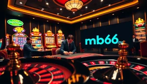 Experience thrilling gambling at mb66.nyc with vibrant tables and engaging slot machines.