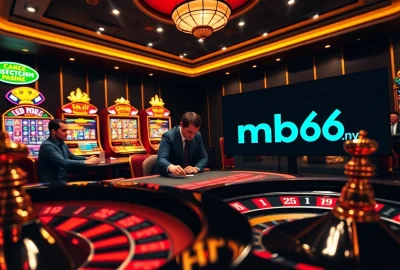 Experience thrilling gambling at mb66.nyc with vibrant tables and engaging slot machines.