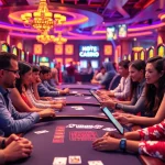 Exciting online gaming at 566 casino with diverse players enjoying thrilling games.