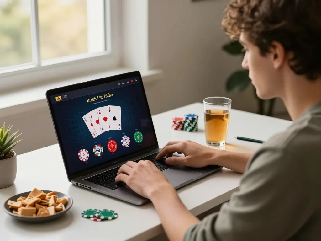 Play Vin88 online with an interactive casino app from a cozy home setup.