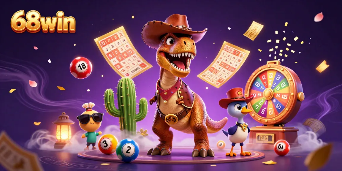 Experience the thrill of 68win with vibrant lottery elements and epic characters elevating your gaming journey.