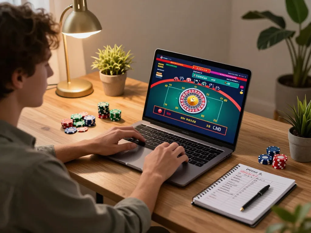 Player engaging in live roulette game on VT88 online casino, showcasing a modern gambling setup.