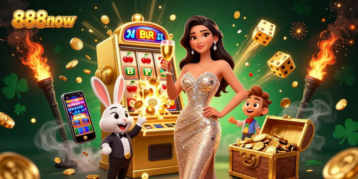 Experience the thrill of winning at 888now with dazzling slots and golden jackpot excitement.