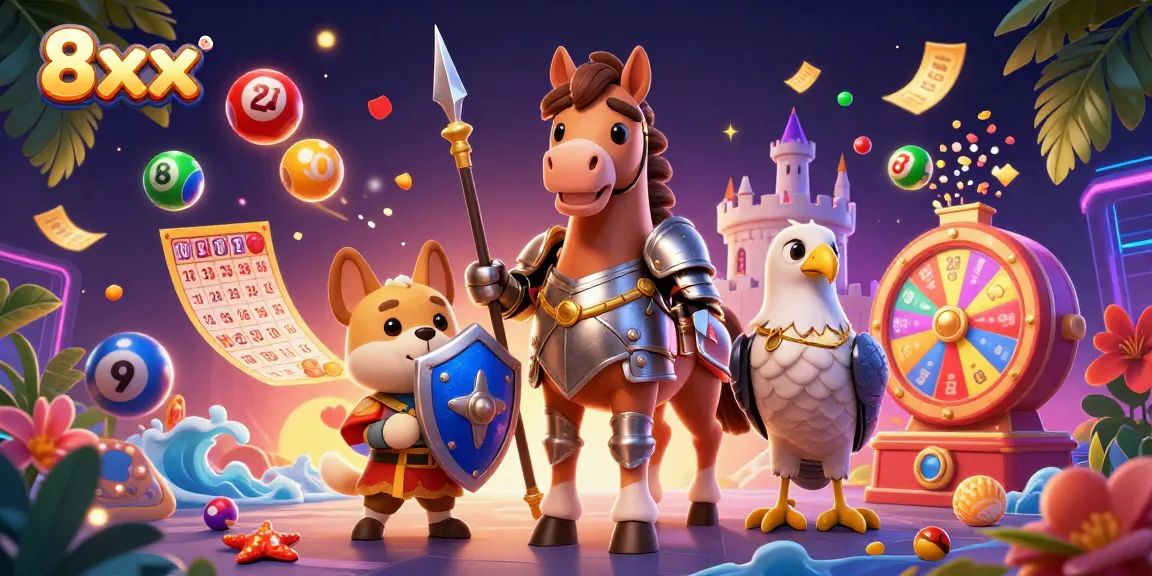 Engage with 8xx fantasy-themed casino promotions featuring knights and games.